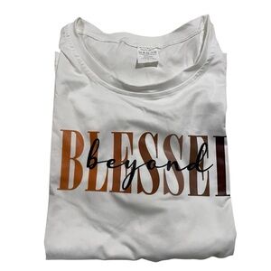 Beyond Blessed Classic White Polyester Tee
